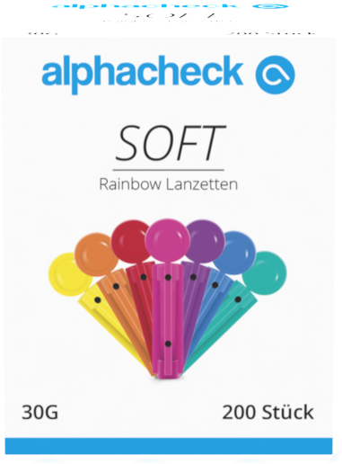 alphacheck soft Rainbow Lanzetten 30G 200 Stück alphacheck soft Rainbow Lanzetten 30G 200 Stück