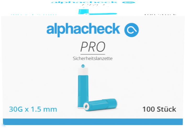 alphacheck PRO Sicherheitslanzetten 30G 100 Stück