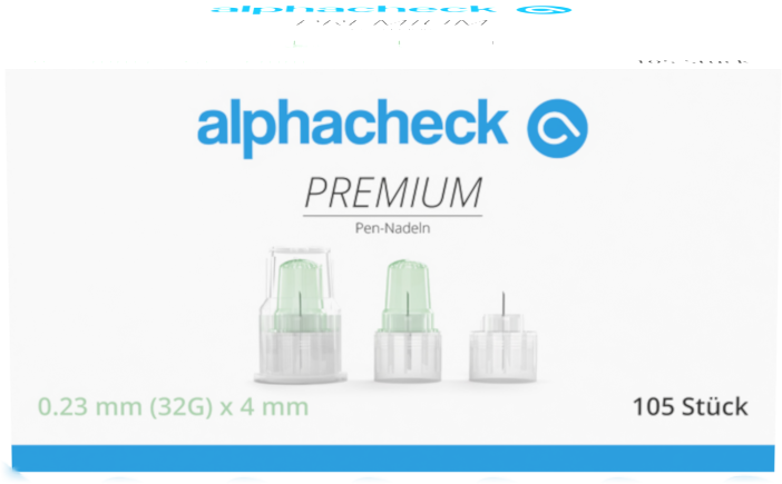 alphacheck premium Pen-Nadeln 32G 4mm 105 Stück