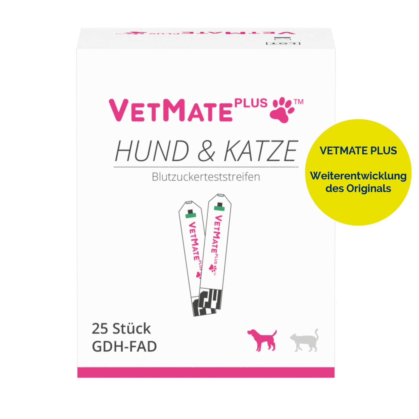 Vetmate Injection VetMate PLUS Blutzuckerteststreifen 25 Stück | 50100112