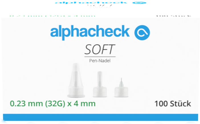 alphacheck soft Pen-Nadeln 32G 4mm 100 Stück