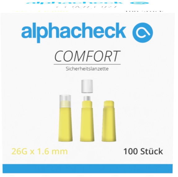 alphacheck comfort Sicherheitslanzetten 26G 100 Stück