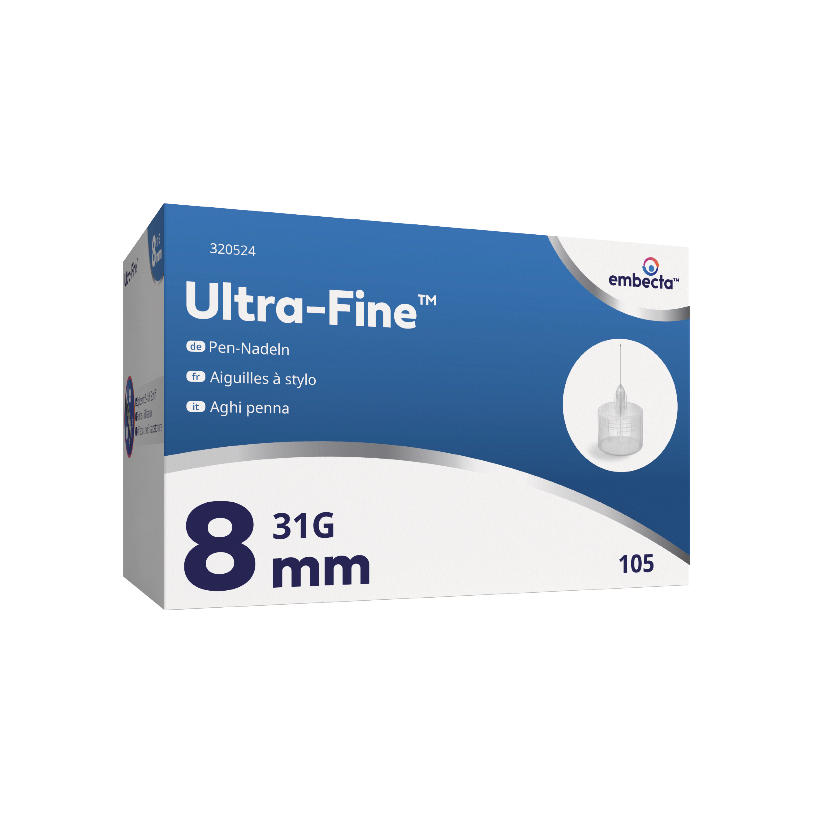 Ultra-Fine 8 mm 31G 105 Stück