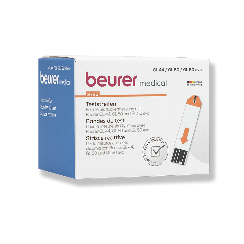 beurer GL44/50/50evo einzeln Blutzucker-TS 50 Stück beurer GL44/50/50evo einzeln Blutzucker-TS 50 Stück