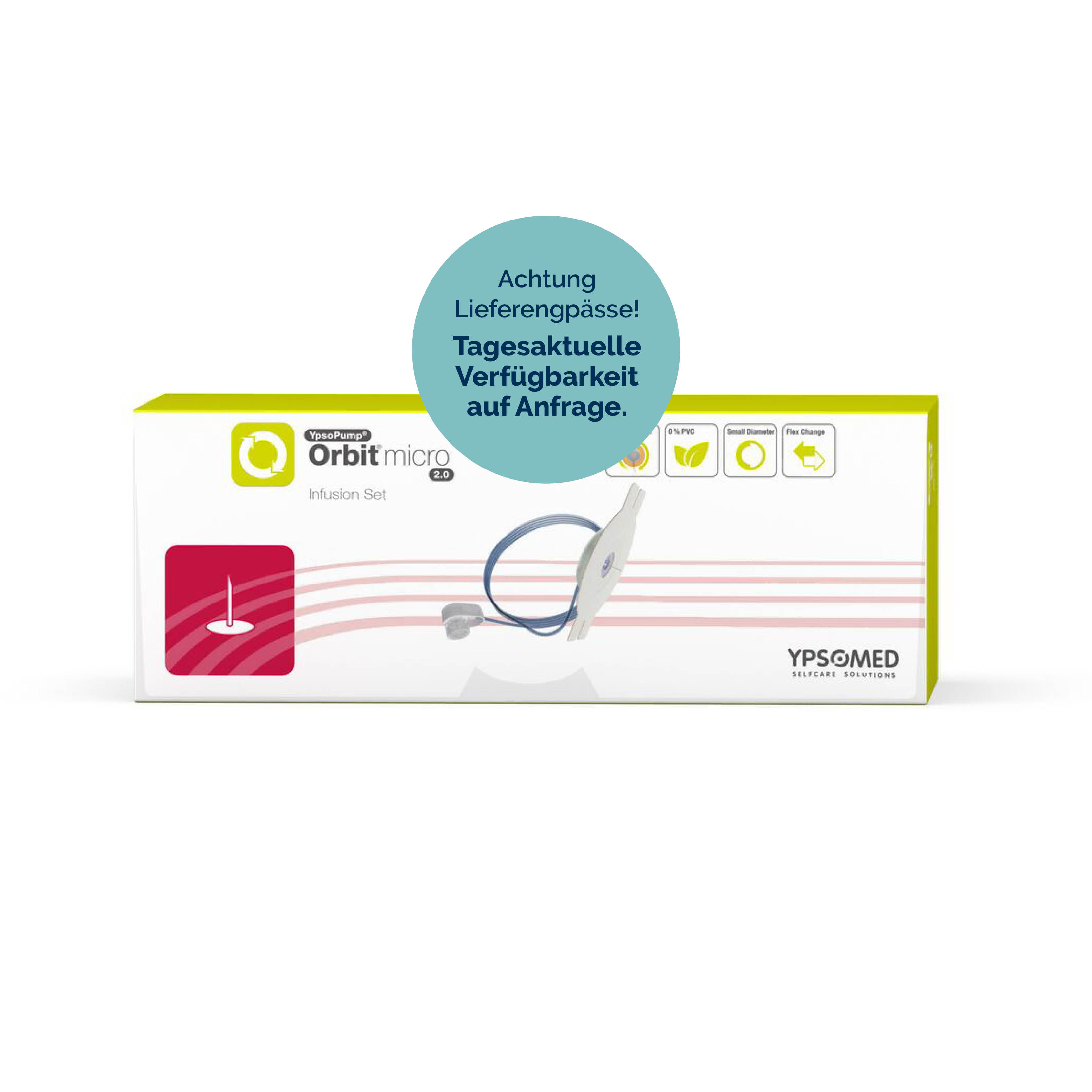 mylife YpsoPump Orbitmicro 2.0 5,5mm 60cm Infusionsset 10 Stück