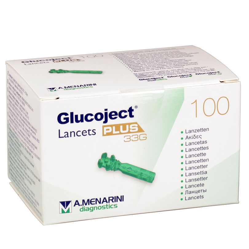 Glucoject Lancets PLUS 33G 100 Stück