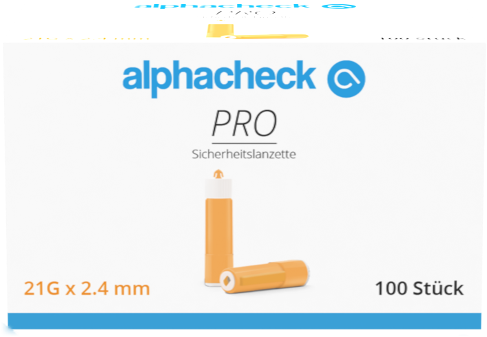 alphacheck PRO Sicherheitslanzetten 21G 100 Stück