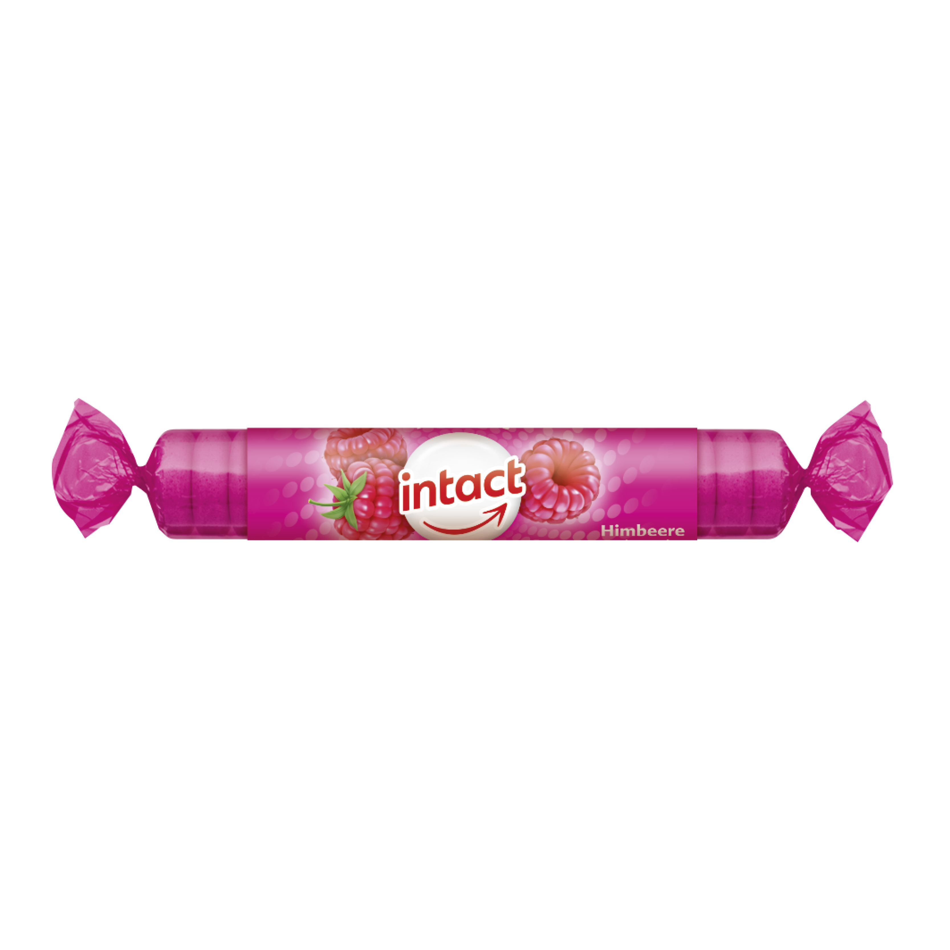 Intact Traubenzucker Rolle Himbeere 17 Stück 40g
