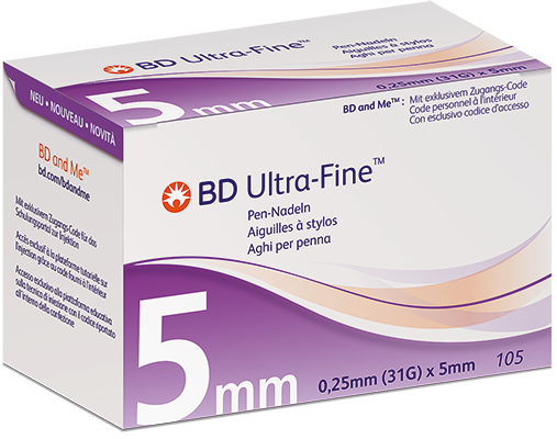 BD Ultra-Fine 31G 5mm 105 Stück BD Ultra-Fine 31G 5mm 105 Stück