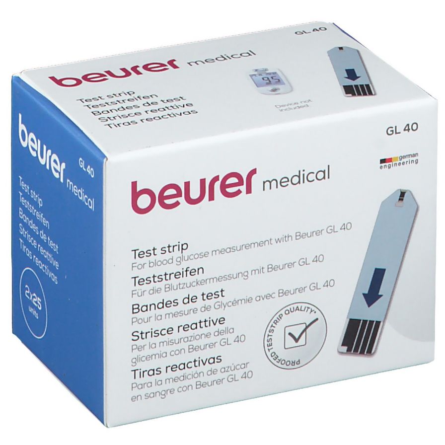 beurer GL40 Blutzucker-TS 50 Stück beurer GL40 Blutzucker-TS 50 Stück