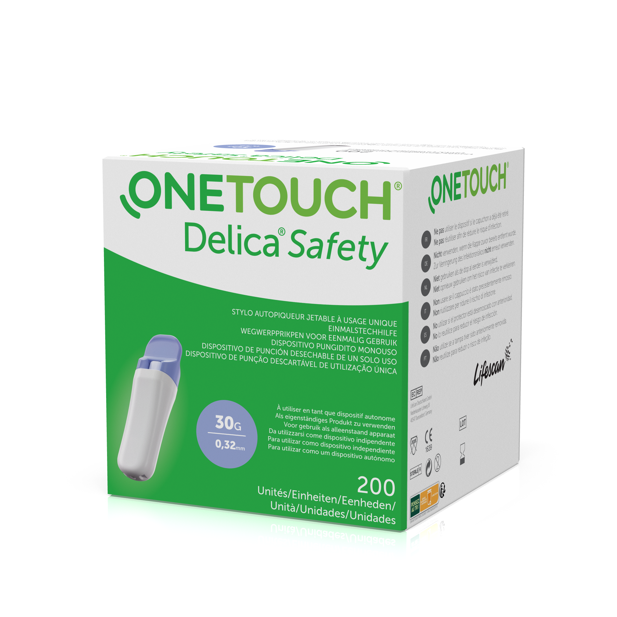 OneTouch Delica Safety Lanzetten 30G 200 Stück