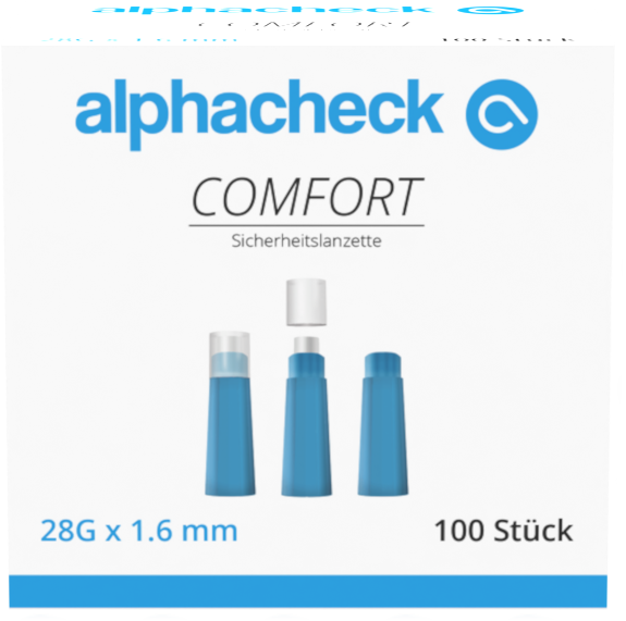 alphacheck comfort Sicherheitslanzetten 28G 100 Stück