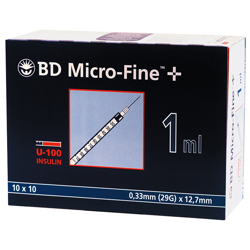 BD Micro-Fine+ U100 1ml 12,7 mm 100 Stück