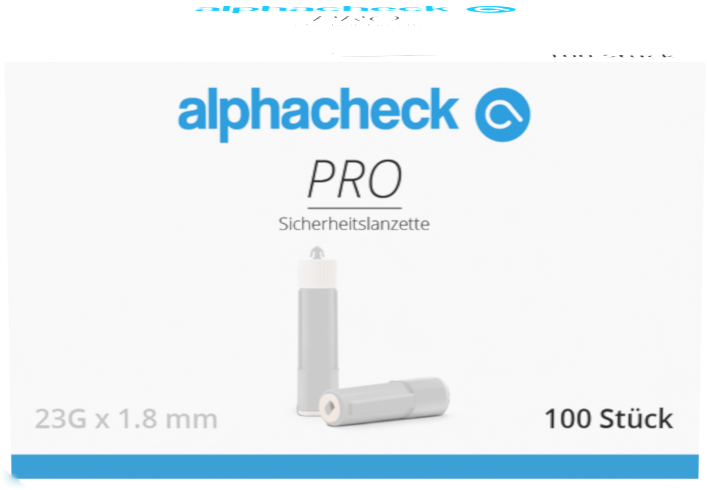 alphacheck PRO Sicherheitslanzetten 23G 100 Stück alphacheck PRO Sicherheitslanzetten 23G 100 Stück