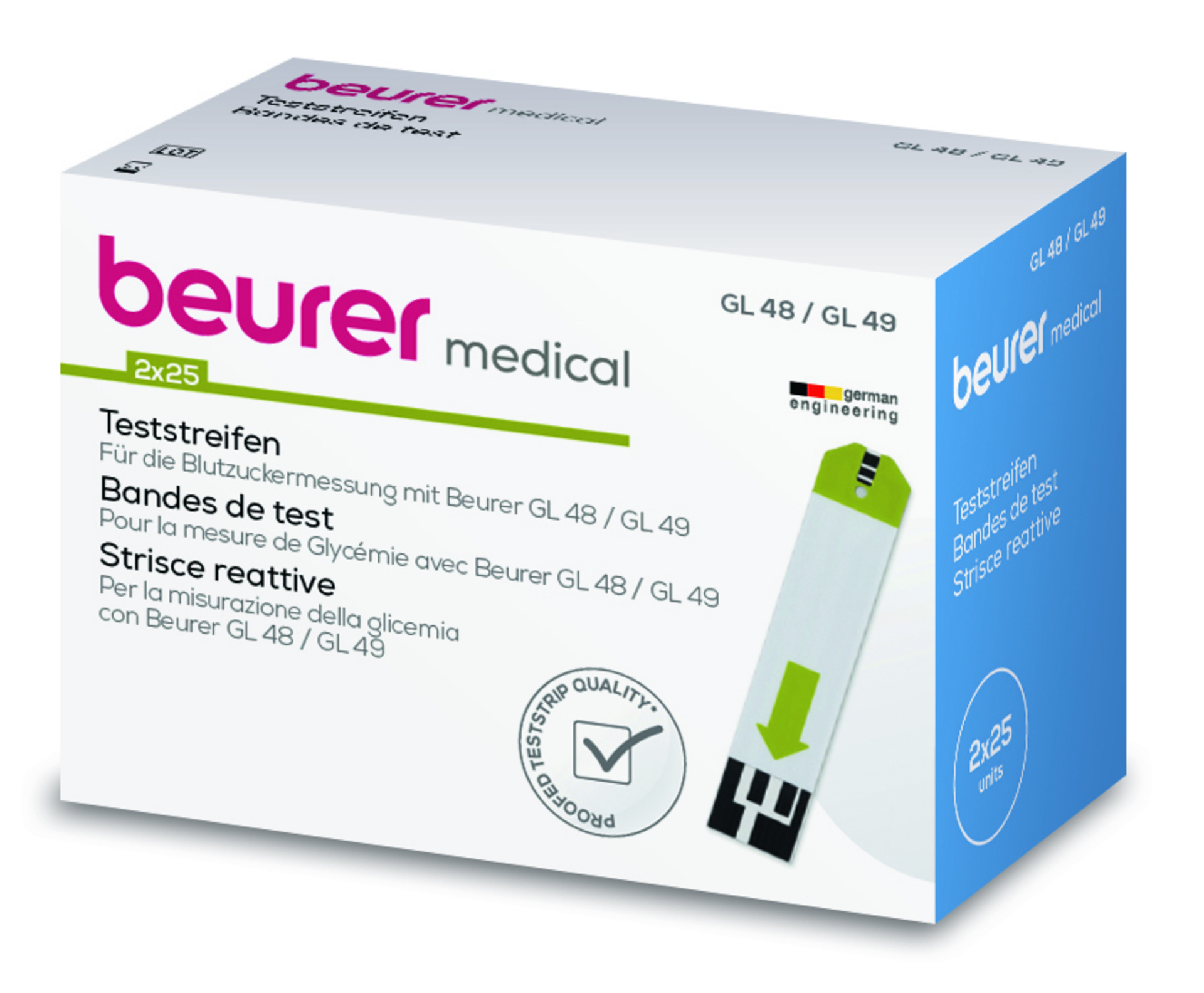 beurer GL48/49 Blutzucker-TS 50 Stück beurer GL48/49 Blutzucker-TS 50 Stück
