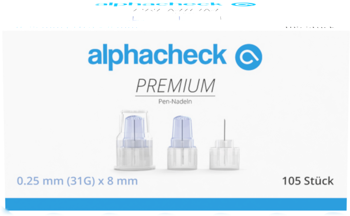 alphacheck premium Pen-Nadeln 31G 8mm 105 Stück