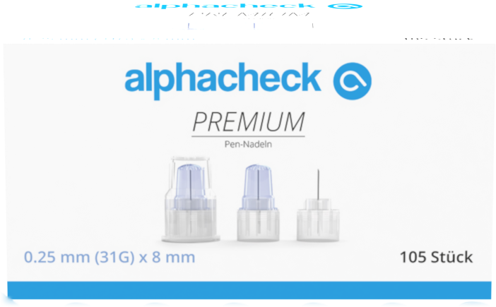 alphacheck premium Pen-Nadeln 31G 8mm 105 Stück alphacheck premium Pen-Nadeln 31G 8mm 105 Stück