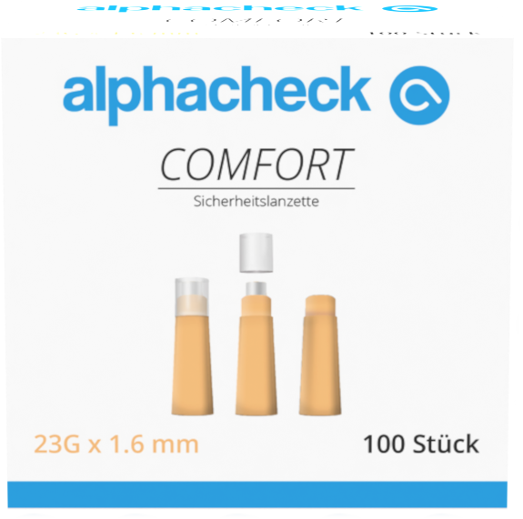 alphacheck comfort Sicherheitslanzetten 23G 100 Stück alphacheck comfort Sicherheitslanzetten 23G 100 Stück