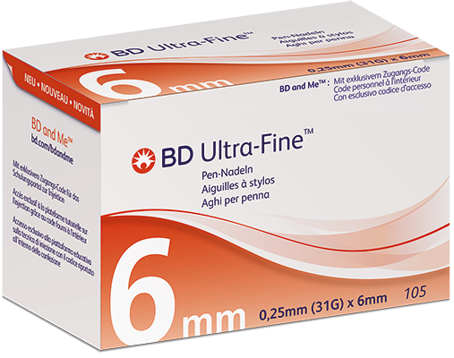 BD Ultra-Fine 31G 6mm 105 Stück