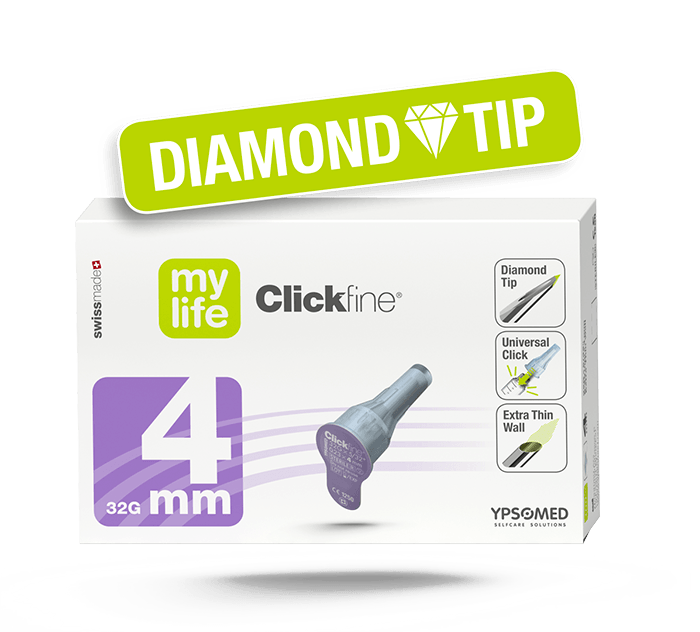 mylife Clickfine Diamond Tip 32G 4mm 100 Stück