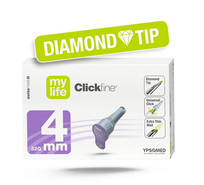 mylife Clickfine Diamond Tip 32G 4mm 100 Stück mylife Clickfine Diamond Tip 32G 4mm 100 Stück