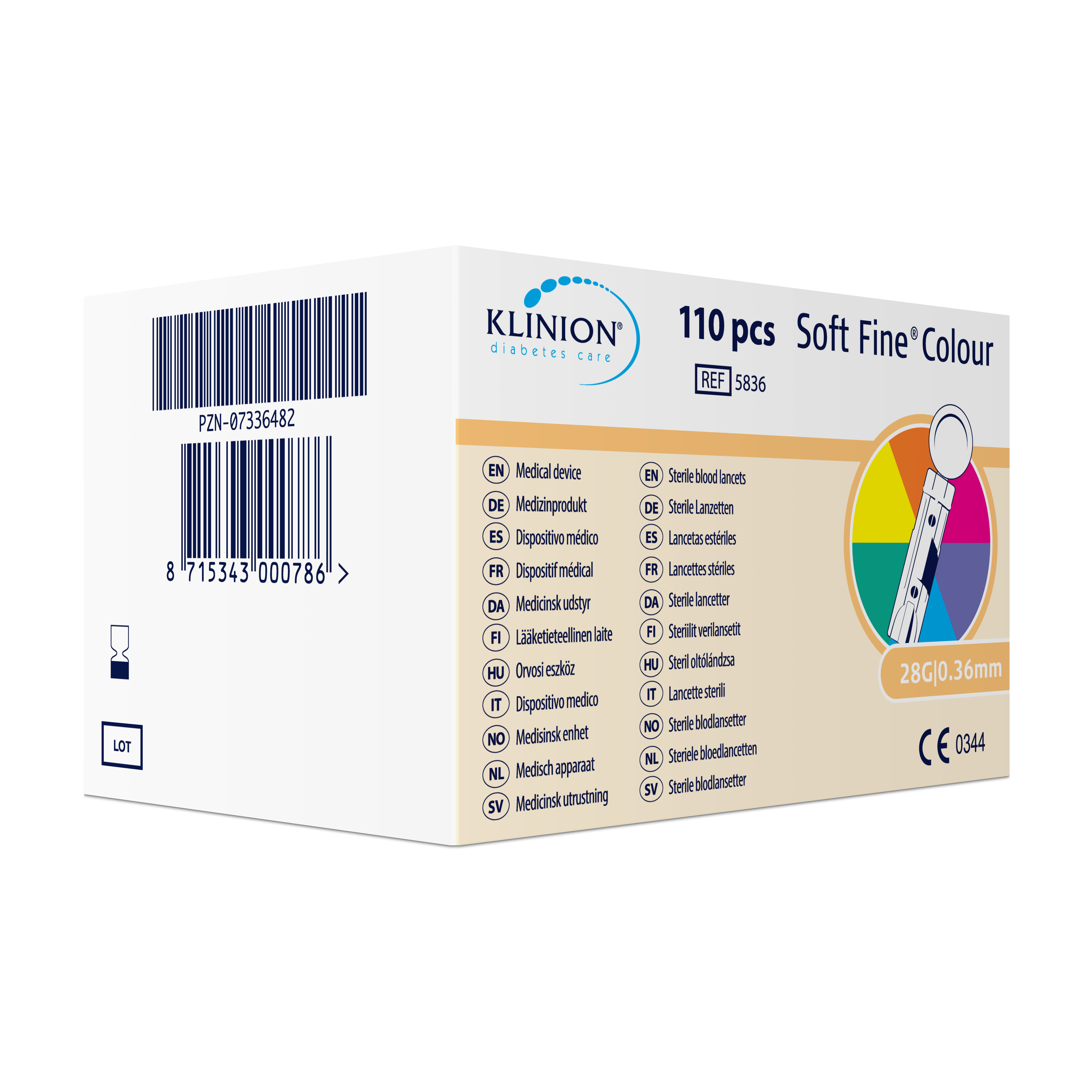 KLINION Soft Fine Colour Lanzetten 30G 110 Stück KLINION Soft Fine Colour Lanzetten 30G 110 Stück