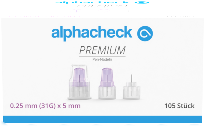 alphacheck premium Pen-Nadeln 31G 5mm 105 Stück