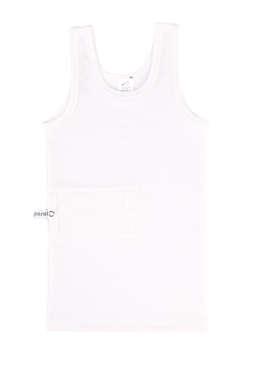 bre.parat Trägershirt mit Pumpentasche rechts weiß Gr. 158-164 2 Stück bre.parat Trägershirt mit Pumpentasche rechts weiß Gr. 158-164 2 Stück