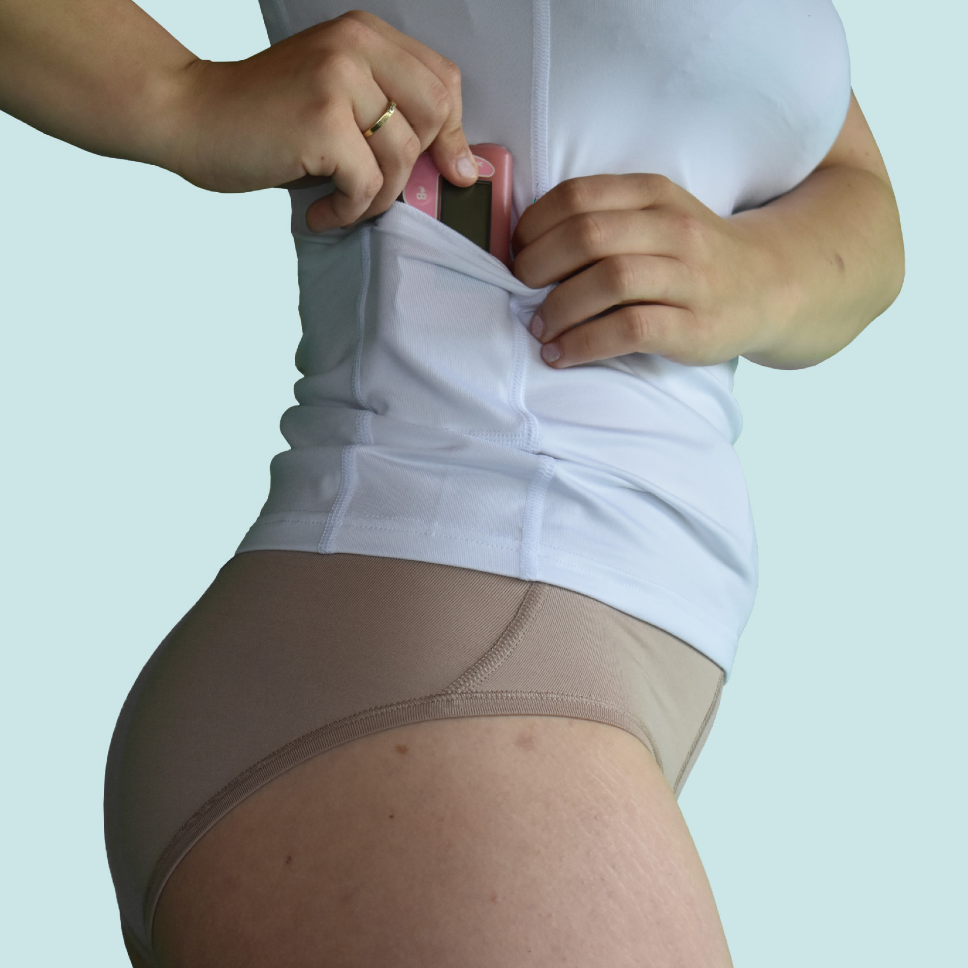 Diacé 2-Wege-Hemd mit Taschen weiß XL